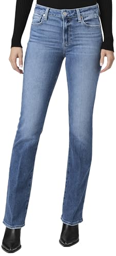 PAIGE Women's High Rise Manhattan Boot Cut 32 Inch Inseam Jeans2
