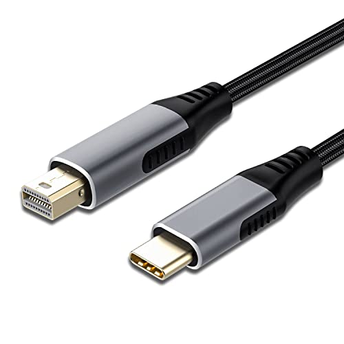 Image of Tobo USB Type C to Mini DisplayPort Mini DP Cable 4K@60Hz for MacBook Pro MacBook Air More USB C Device 5.9ft /1.8m-Black TD-224TC