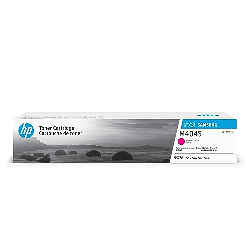 HP Samsung CLT-M404S Toner Cartridge Magenta for Xpress C430W, C480FW, SS230G#BGJ, SS256H#BGJ, Model:SU238A, 3 X 7 X 14
