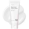 TOSOWOONG Black Snail Mucin 92% Face Cream, 920,768ppm Black Snail Mucin, Propolis, Lightweight Moisturing Cream for Soft, Glowy Skin, Moisturizer Face Cream, Korean Skin Care, 100ml, 3.38 fl.oz.