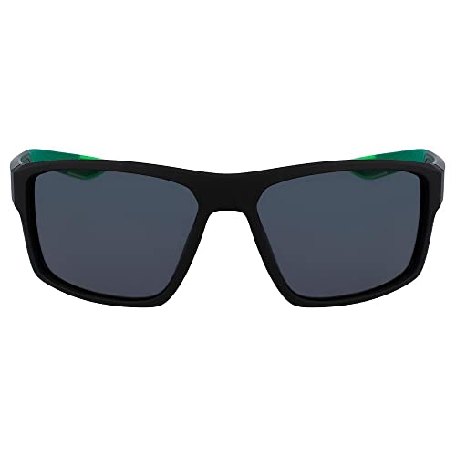 Nike Brazen Fury Rectangular Sunglasses, Matte Black, 60/17/130 + 12
