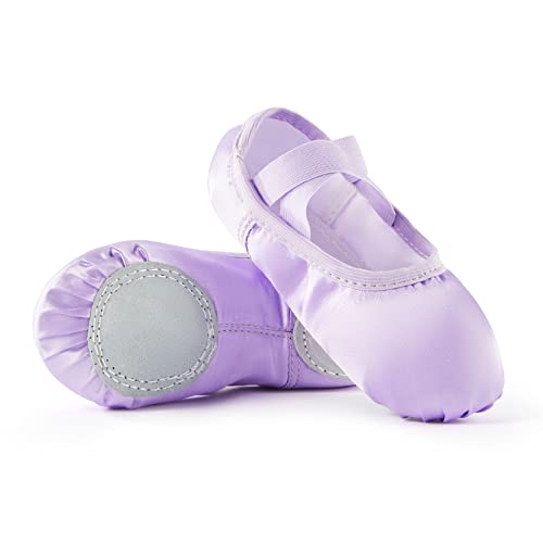 Satin Ballet Slippers for Girls - Toddler Dance Shoes (Little Kid/Big Kid)