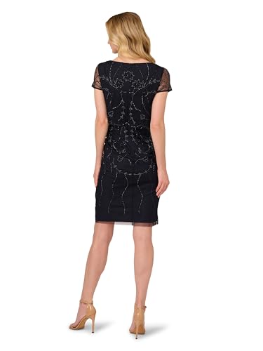 Adrianna Papell Women's Bead Popover Sheath Dress2