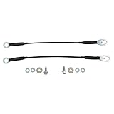 TRQ Tailgate Cable Set Compatible with 1998-2004 Nissan Frontier