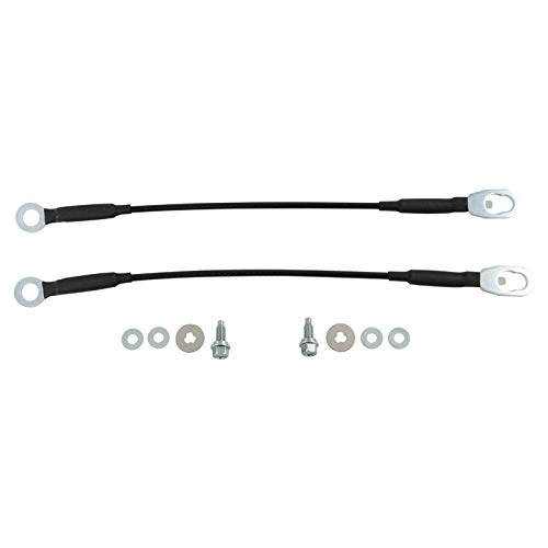 TRQ Tailgate Cable Set Compatible with 1998-2004 Nissan Frontier
