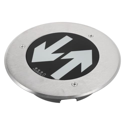 Señal luminiscente de metal y vidrio SEWACC para salidas de emergencia