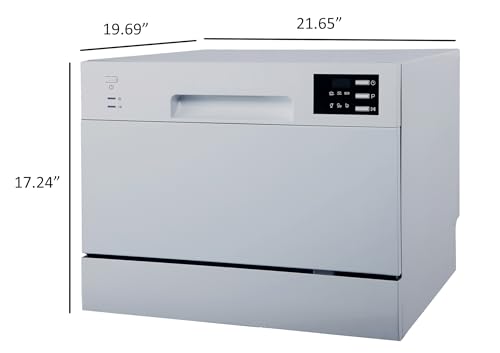 SPT SD-2225DSA Energy Star Countertop Dishwasher with Delay Start & LED – Silver