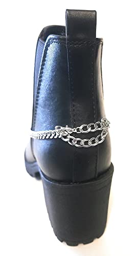 Long Sideways Cross Boot Bracelet 16 Inch Adjustable Size Double Clasp Stainless Steel Faith Jewelry #TOP2