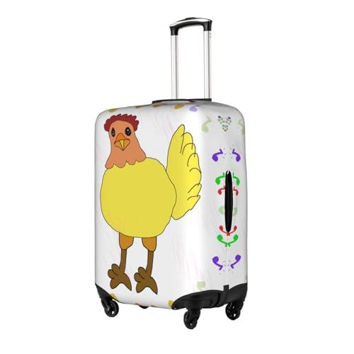 Large Suitcase cover â€“ The Perfect Luggage Set Zipper Protector, Personalized Design Logo, Ideal for Business Trip singing hen2
