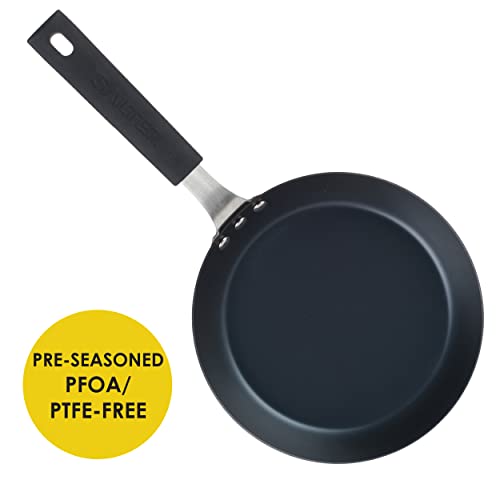 Salter-BW05455BS-Sarten-Para-Freir-De-20-cm-Con-Capa-De-Cera-Sin-PTFE-Fabricada-En-Acero-Al-Carbono-Duradera-Ideal-Para-Freir-Verduras-Y-Carnes-Saborosas-Color-Negro