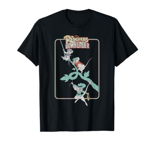 T-shirt Bernard et Bianca au pays des kangourous Disney rétro en coton pour adulte