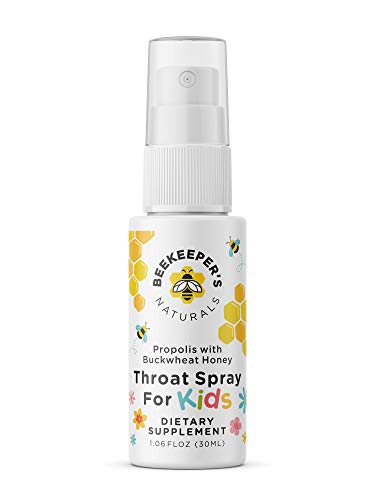 Beekeeper's Naturals Inc.Propolis Throat Spray for Kids - 95% Bee Propolis Extract