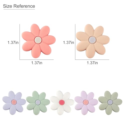 Imanes de silicona florales para refrigerador 7 piezas miniatura 3