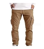 Saison : toute la saison Pantalon De Combat À Poches Complètes, Pantalon De Travail, Pantalon Cargo for Hommes, Vêtements De Randonnée, Nouvelle Collection (Color : Dark Brown, Size : XXL)