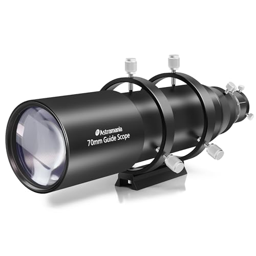 Astromania Upgrated Guide Scope 70mm FMC with Double Helical Focuser, Deluxe Finder Guidescope Kit Compatible with 1.25 inch Eyepiece for Astronomy Telescope & Auto Guiding Camera for Astrophotography