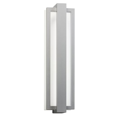 Kichler Sedo 24.25 LED Outdoor Wall Light with Clear Polycarbonate Diffuser in Platinum