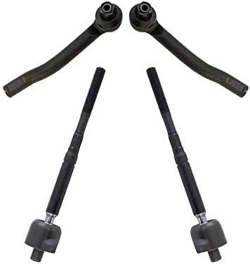 Marketplace Auto Parts Inner and Outer Tie Rod End Kit 4-Piece — Compatible with 2013–2017 Nissan Sentra