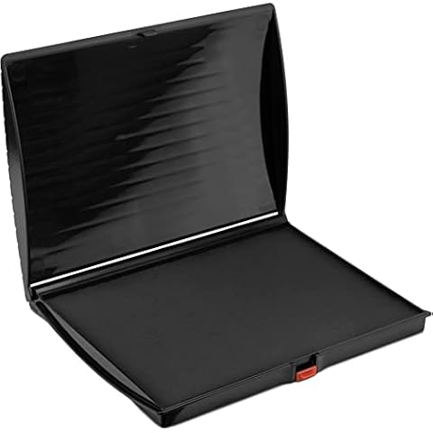 Large Premium Black Ink Stamp Pad - 5" by 7" - Quality Felt Pad Cover