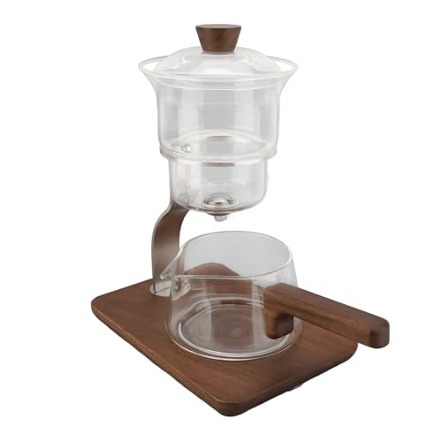 Tetera de vidrio de 350 ml con goteo semiautomático y juego de té magnético 3