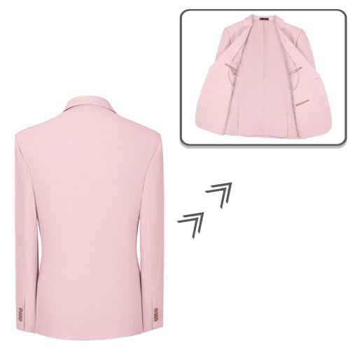 Mens Suit Slim Fit 2 Piece Suits for Men Formal Suit Jacket Pants Business Casual Suits Wedding Prom Tuxedos4