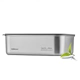 cookeep 77oz/2300ml Stainless Steel Food Containers,Stainless Steel Containers with Lids,Snack Containers,Lunch Box,Easy Clean,Airtight&Leakproof for Kitchen Storage,Dishwasher Safe,BPA-Free