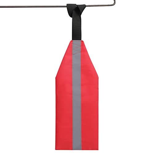 Moniss 2 peças bandeira de viagem de segurança para canoas de caiaque SUP bandeira de aviso de reboq