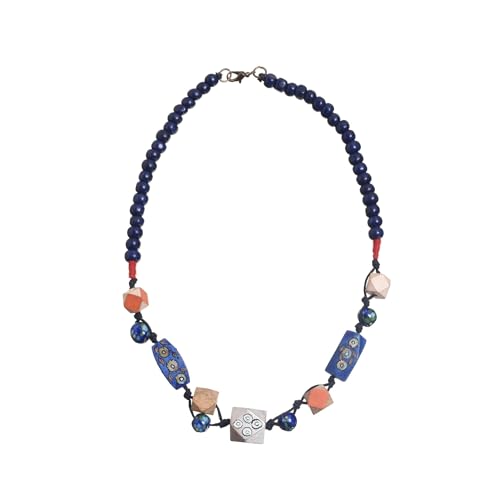 Image of AAKRITI ART CREATIONS Boho Tribal Handcrafted Ethnic Necklace Collection | Mandala, Dreamcatcher, Sunburst & Moonstone Designs | Artisan Collar, Lariat & Pendant Statement Jewelry for Women