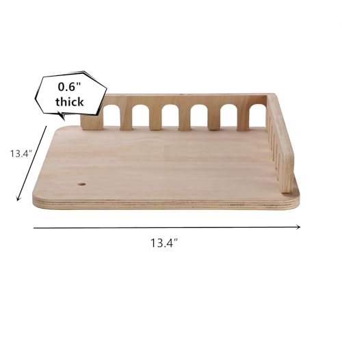 SHENGOCASE 2-Pack Cat Tree Tower Accessories Replacement Parts, Perch, Step, Platform Add-ons for Floor to Ceiling Cat Tree (13.4" x 13.4")
