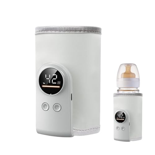 de biberones USB - de leche portátil para niños pequeños, calentamiento rápido de leche para bebés | Control óptimo de temperatura, ideal para viajes en casa, coche, camping, gua