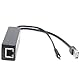 DSLRKIT Active PoE Splitter Power Over Ethernet 48V to 5V 2.4A Micro USB Plug for Raspberry Pi B/B+/2/3