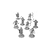 Monster Protectors DND Miniatures- Bandit Mini Figures- 1" Hex-Sized for D&D Dungeons and Dragons, Pathfinder, and All RPG Tabletop Games (8pk)