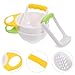 DOITOOL Mash and Serve Bowl, 2 Sets Food Masher Bowl Food Mill Portable Masher Maker for Baby