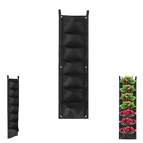 Jardinera Vertical de Pared, Bolsa de Cultivo de Plantas de 7 Bolsillos,...