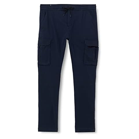 s.Oliver Dark Blue Relaxed Fit Trousers Cover