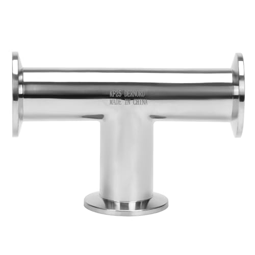 Image of DERNORD KF-25 Tee 3 way Vacuum Fittings Stainless Steel 304 Pipe Fittings