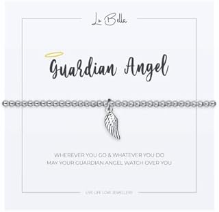 Silver Womens Friendship Charm Bracelet - Womens Stackable Jewellery - Special Best Friend Thoughtful Bracelet - Adjustable Stretchy Silver String Present Jewellery with Charm and Gift Bag from Lu Bella