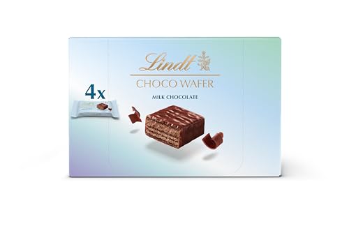 Lindt Choco Wafer Milk Chocolate Multipack, 104 grams
