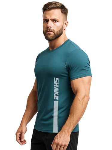 Image of 3Colours RGB Active Fit Men's Sports T-Shirt - Lightweight Quick Dry Polyester Gym & Running Wear-Shake