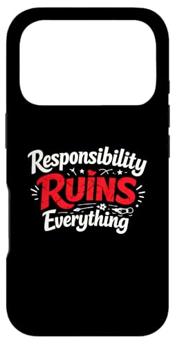 Sarcasm Responsibility Ruins Everything Funny �����Y �X�}�z�P�[�X iPhone 17 Pro �p