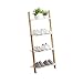 GOHHK Gospodarstwo domowe regulowany niezawodny 4-poziomowy stojak na buty drabina bambusowa półka stojąca wspornik do przechowywania salon korytarz wszechstronny stojak na kwiaty