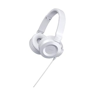 Onkyo ES-FC300 (W) HiFi-Kopfhörer (austauschbares verdrehungsfreies Kabel, Breitband-Titantreiber) weiß