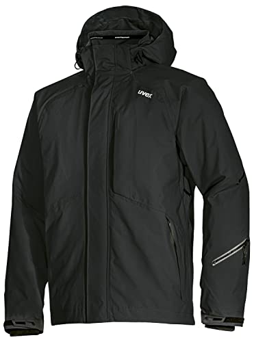 Uvex ADA 17500 Windjacke - Männer-Regenjacke mit Kapuze - Schwarz - XL