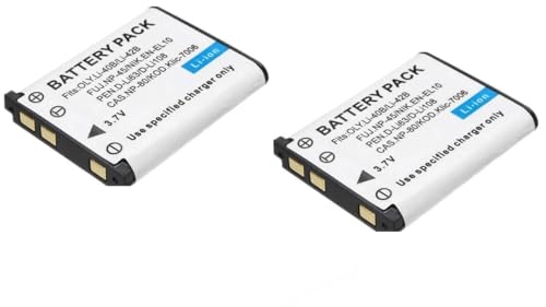 TAVICE Replacement Battery Compatible with Fujifilm NP-45 / NP-45A Works with FinePix Z100fd, Z200fd, J10, J11, J150w, Z808EXR Cameras (2 Pack)