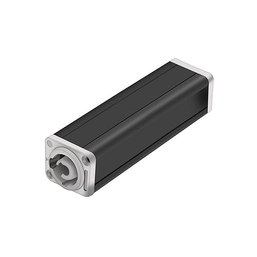 Adaptador de corriente LED de CA de 3 pines con clip de seguridad y chasis de aluminio de 90mm 4