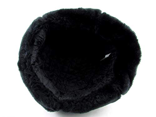 SIBERHAT (60, Black) - Ushanka-hat Russian Soviet Army Fur Military Cossack