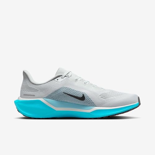 Nike Pegasus 41 Men's Road Running Shoes (FD2722-012, Light Silver/Denim Turquoise/Dusty Cactus/Black)3
