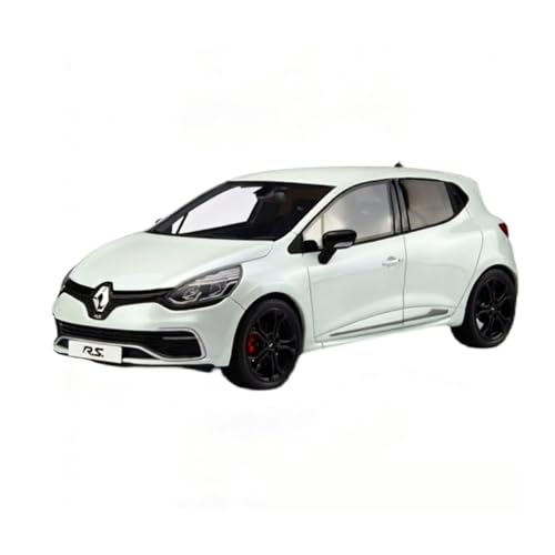 Cadeau créatif Renault Clio RS MK4 1:18 voiture miniature blanche pour passionné