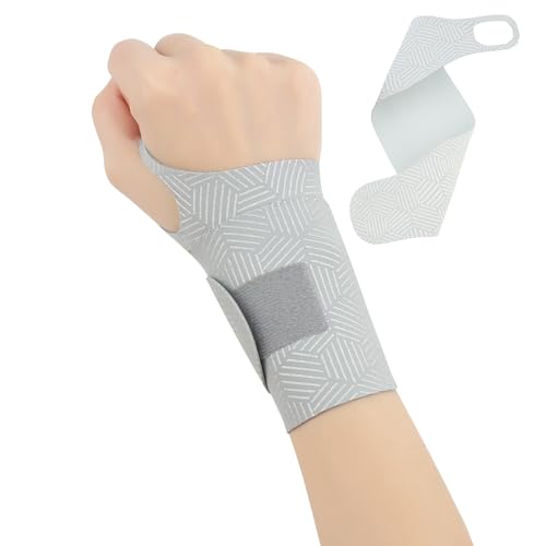 【2個入り】手首 サポーター 固定 保護 【超薄型】 手首サポーター通気性 ラップ加圧 軽量サポート 怪我防止 手首用サポーター 吸汗速乾 スポーツ 家事 育児 パソコン/スマホ操作 男女兼用 左右兼用 (2, グレー)