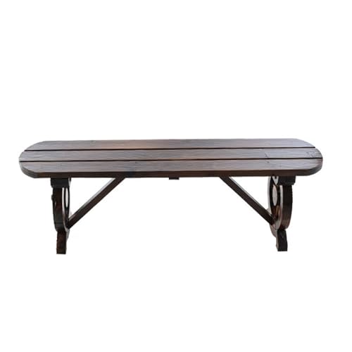 YGER JZGB Banco Jardin Exterior, Banco Madera Exterior, Capacidad de Carga de 400 kg, Anticorrosión, para Jardín, Césped, Porche, Parque y Patio