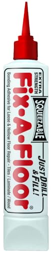 Fix-A-Floor Squeezy All-in-One Reparaturkleber für lose, hohle und knarrende Fliesen, Holz, LVT, LVP und Laminat